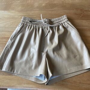 Good American Better than Leather Drawstring Short Size 1
